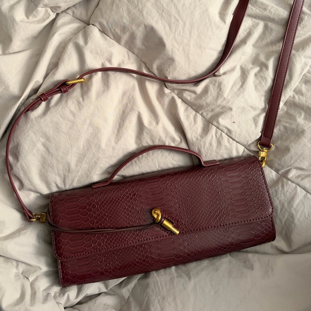 Chic Maroon Crossbody Bag